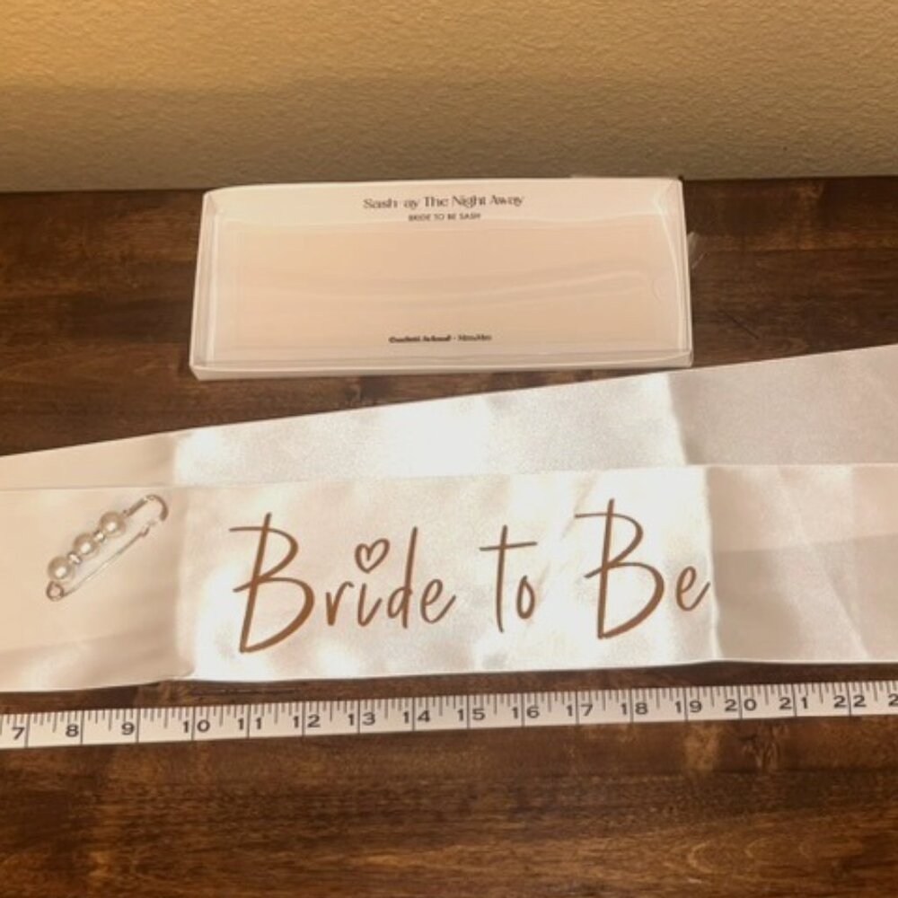Bride to be Sash by Miss to Mrs
